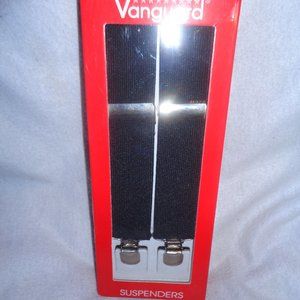 Vanguard Black Suspenders Clip- Ends